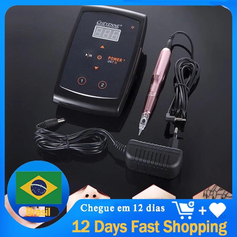 Planet Gates Dermografo Digital Swiss Permanent Makeup Machine Eyebrow Lip Tattoo Machine With Strong Quiet Motor Supply Maquina De Tatuagem