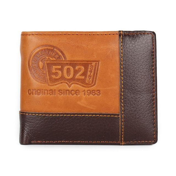 Planet Gates design 5 Men Wallets Genuine Leather Brand Wallet Short Patchwork Leather Purse with Zipper Coin Pocket