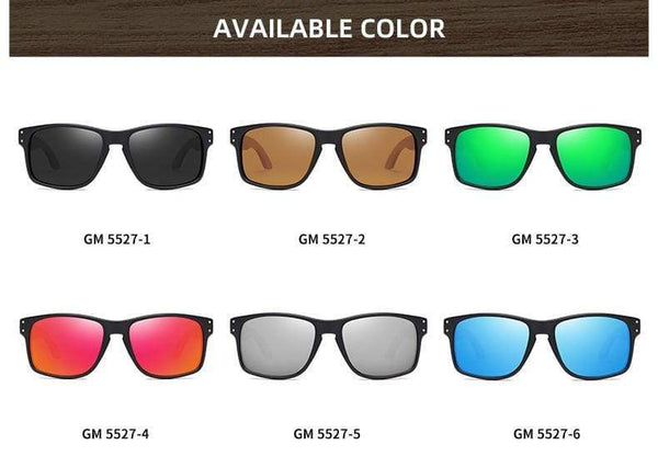 Planet Gates Design Beech wood Handmade Sunglasses Men Polarized Eyewear Outdoor Driving Sun Glasses Reinforced Hinge