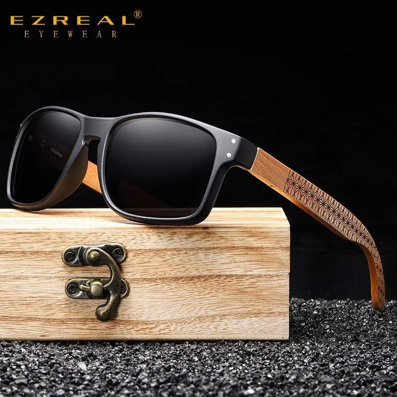 Planet Gates Design Beech wood Handmade Sunglasses Men Polarized Eyewear Outdoor Driving Sun Glasses Reinforced Hinge