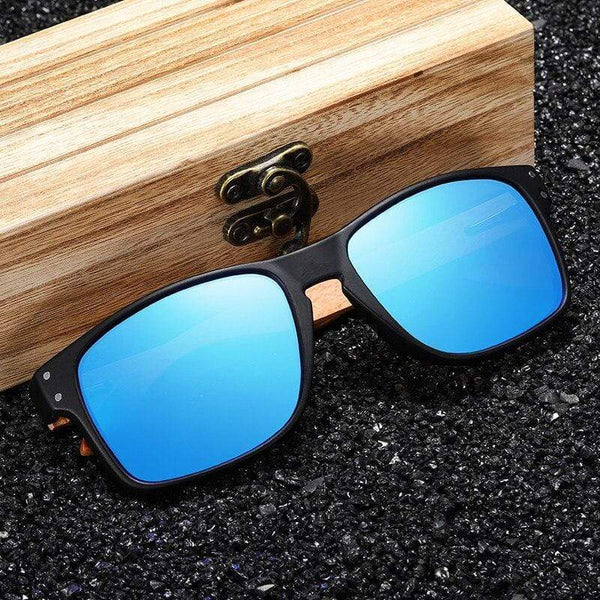 Planet Gates Design Beech wood Handmade Sunglasses Men Polarized Eyewear Outdoor Driving Sun Glasses Reinforced Hinge