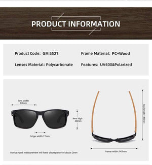 Planet Gates Design Beech wood Handmade Sunglasses Men Polarized Eyewear Outdoor Driving Sun Glasses Reinforced Hinge
