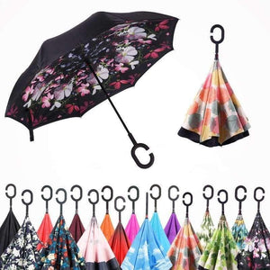 Planet Gates Design Double Layer Inverted Umbrella Self Stand Umbrella Rain Reverse Car Umbrellas Drop Shipping