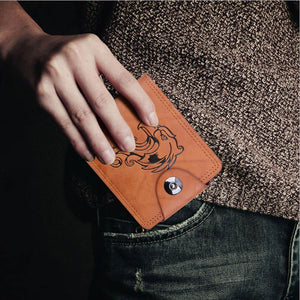 Planet Gates Design men bifold business leather wallet short men wallet leather rfid blocking fashion standard wallets