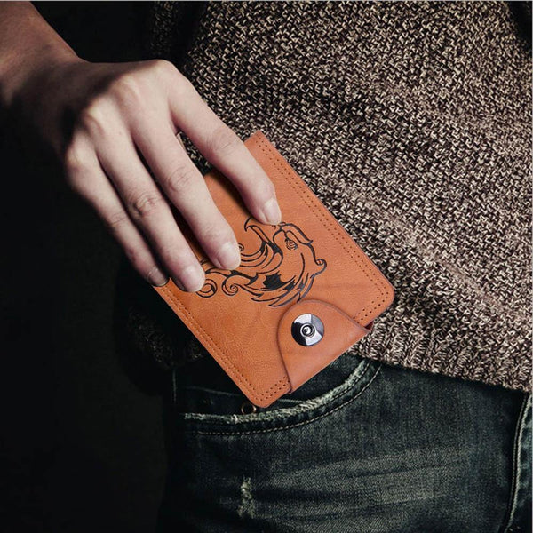 Planet Gates Design men bifold business leather wallet short men wallet leather rfid blocking fashion standard wallets