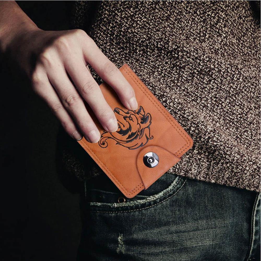 Planet Gates Design men bifold business leather wallet short men wallet leather rfid blocking fashion standard wallets