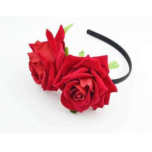 Planet Gates design1 Bride women Rose Flower crown Hairband Wedding Flower Garland Headband Festival flower wreath Elastic Headress Hair Accessories