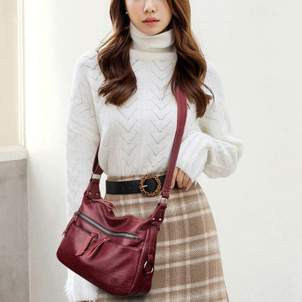 Designer 3 Zipped Pockets Women Bags Handbags High Quality Shoulder Bags Ladies Handbags