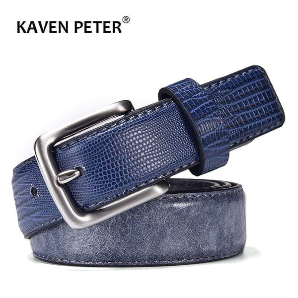 Designer Belt For Men Casual Patchwork Men Belts  For Jeans Leather Navy Belt Men 3 CM Cinturones Hombre