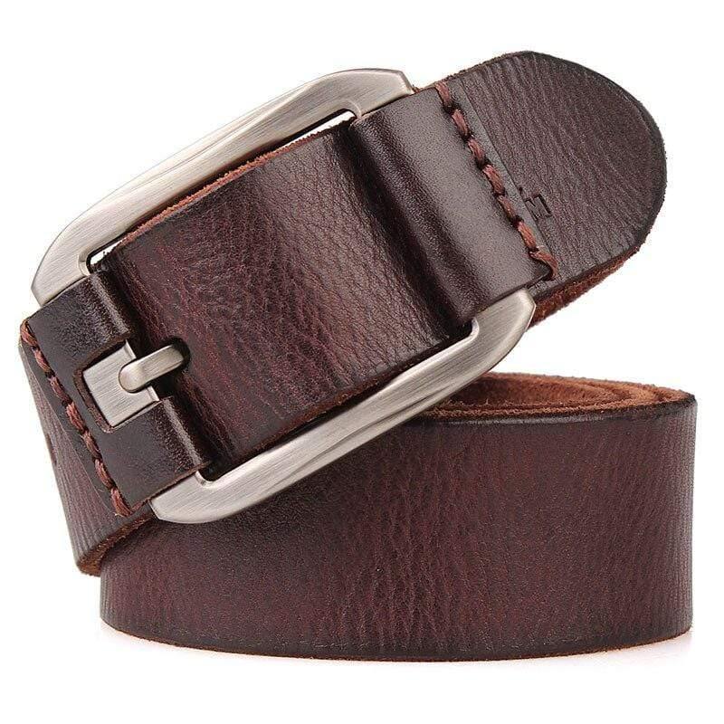 Designer Belt Men Luxury 100%real Full Grain Thick Cowhide Genuine Leather Vintage 3.8cm Sport Masculine Big Size Soft Belt 140