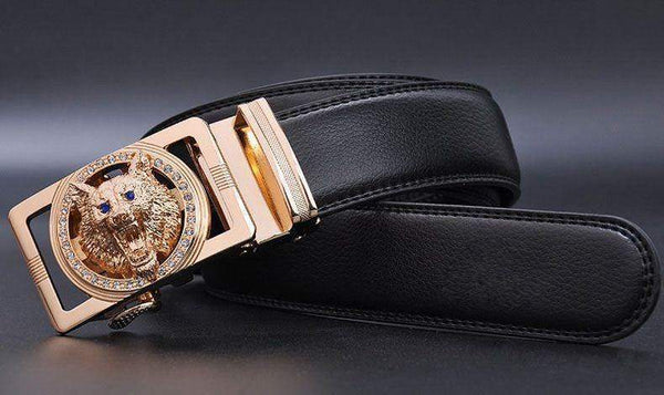 Planet Gates Designer belts men high quality belt gold Wolf Head buckle Girdle 130cm casual waist strap cowboys jeans