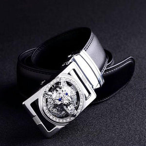 Planet Gates Designer belts men high quality belt gold Wolf Head buckle Girdle 130cm casual waist strap cowboys jeans