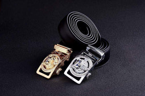 Planet Gates Designer belts men high quality belt gold Wolf Head buckle Girdle 130cm casual waist strap cowboys jeans