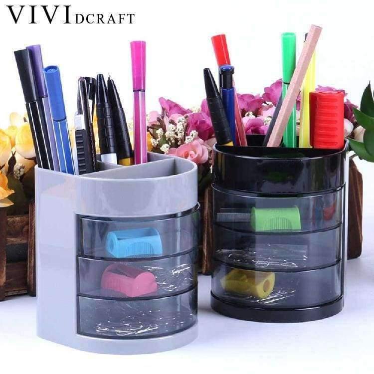 Planet Gates Desk Accessories Pencil Holder Colorful Multi-function Pen Stand for Office Supplies Desk Organizer Caneta