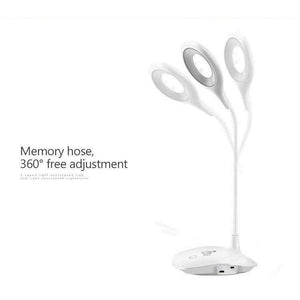 Planet Gates Desktop Lamp Modern LED Table Lamps Luminaire Flexible Desk Lamp Touch Switch USB Rechargeable Night Light Book Reading Study Clip Lamp