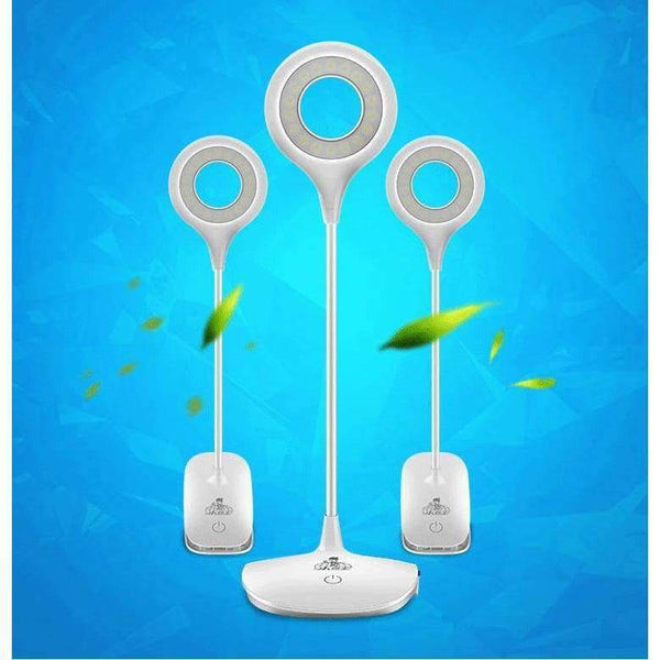 Planet Gates Desktop Lamp Modern LED Table Lamps Luminaire Flexible Desk Lamp Touch Switch USB Rechargeable Night Light Book Reading Study Clip Lamp