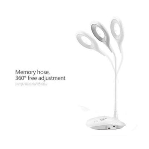 Planet Gates Desktop Lamp Modern LED Table Lamps Luminaire Flexible Desk Lamp Touch Switch USB Rechargeable Night Light Book Reading Study Clip Lamp