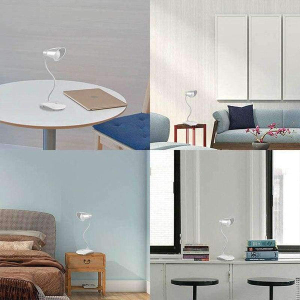 Planet Gates Desktop Lamp Modern Table Lamps Flexible Touch Switch LED Desk Lamp Flashlight USB Rechargeable Clip Night Light Book Reading Study Lamp
