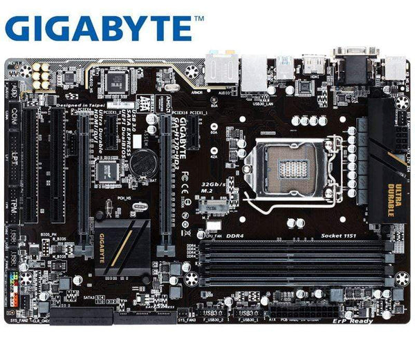 Planet Gates Desktop Motherboard for Gigabyte H170-HD3  for intel LGA 1151 DDR4 32GB USB2.0 USB3.0 DVI H170 used Desktop motherboard sales