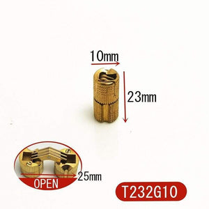 Pure Brass Hidden Hinges Dia.8mm/10mm/12mm Barrel Hinge Invisible Furniture Hinge Hardware Accessories