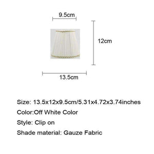 Planet Gates DIA 13.5cm/ 5.31 inch Relaxdays  Lamp, White Color Modern Gauze FabricLamp shade For lamp, japanese Wall lampshade, Clip On
