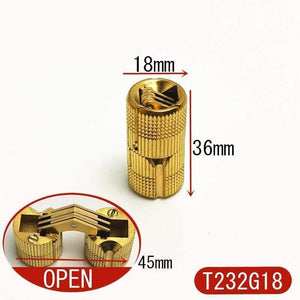 Pure Brass Hidden Hinges Dia.8mm/10mm/12mm Barrel Hinge Invisible Furniture Hinge Hardware Accessories
