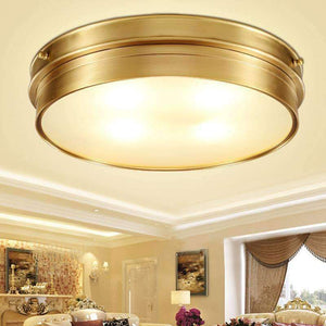 Planet Gates Dia 30cm 3 light / 5W Warm white Dia.30cm 50cm America Copper ceiling Lamp light fixture Dining Room Bedroom Ceiling light Restaurant boutique Commercial Light