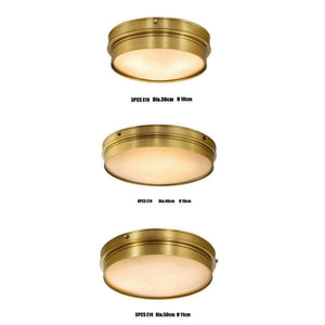 Planet Gates Dia 30cm 3 light / 5W Warm white Dia.30cm 50cm America Copper ceiling Lamp light fixture Dining Room Bedroom Ceiling light Restaurant boutique Commercial Light