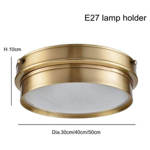 Planet Gates Dia 30cm 3 light / 5W Warm white Dia.30cm 50cm America Copper ceiling Lamp light fixture Dining Room Bedroom Ceiling light Restaurant boutique Commercial Light