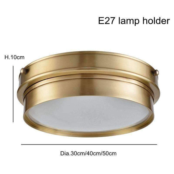 Planet Gates Dia 30cm 3 light / 5W Warm white Dia.30cm 50cm America Copper ceiling Lamp light fixture Dining Room Bedroom Ceiling light Restaurant boutique Commercial Light