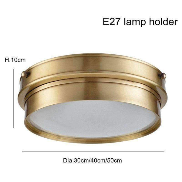 Planet Gates Dia 30cm 3 light / 5W Warm white Dia.30cm 50cm America Copper ceiling Lamp light fixture Dining Room Bedroom Ceiling light Restaurant boutique Commercial Light