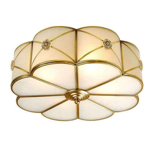 Planet Gates Dia 45cm X H 20cm / Pure white led bulb Kitchen vintage Copper ceiling Lamp Toolery fixture Dining Room Bedroom Ceiling lights Restaurant boutiques Commercial Lighting