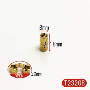 Pure Brass Hidden Hinges Dia.8mm/10mm/12mm Barrel Hinge Invisible Furniture Hinge Hardware Accessories