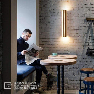 Planet Gates DIA60X300MM LED3W / Warm White (2700-3500K) Nordic LED Creative Hotel Bathroom Wall Lamp Loft  Living Room Bar Bedroom Wall Light Free Shipping