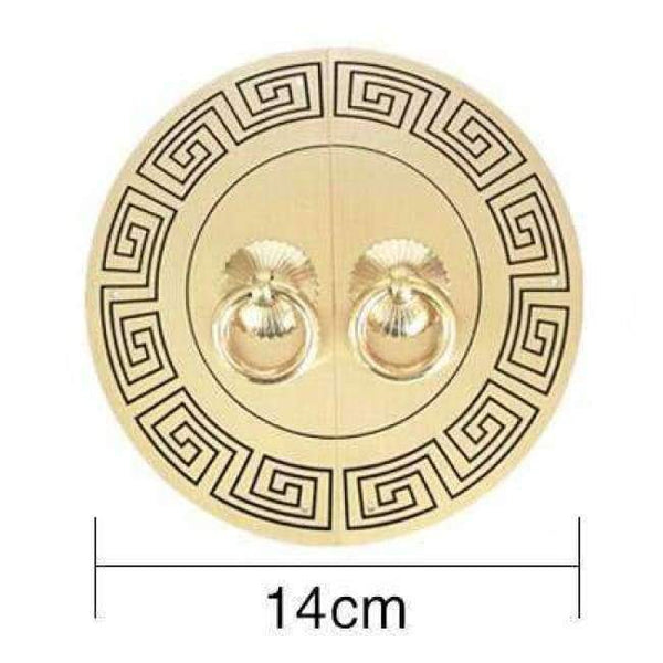 Planet Gates diameter 14cm 14cm 11cm Antique Round Furniture Handle Knobs Brass Hardware Accessories Wardrobe Cupboard Cabinet Handle & Corner Brackets