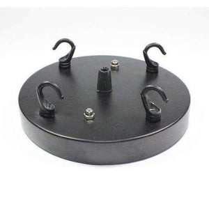 Planet Gates Diameter 15cm 4 Black Dia 8/10/12/15/18cm Lamp Ceiling Plate,Multi Chandeliers Base, lustres de teto Lighting Accessories For Rope Pendant Light