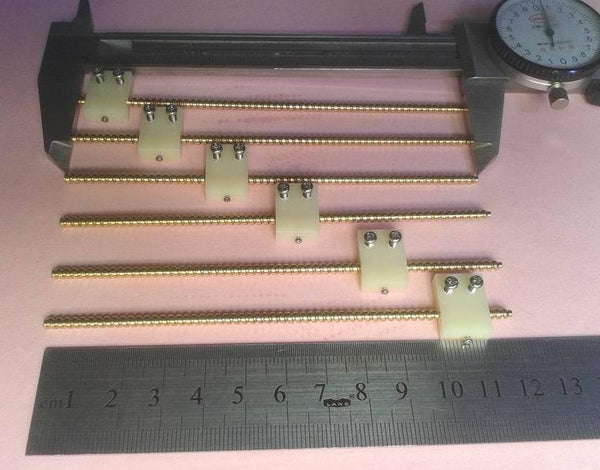 Diameter 3mm Total Length 120mm Miniature Screw With Nut Slider Small Screw Rod DIY Screw Thread