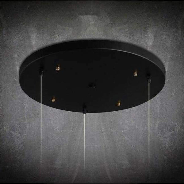 Planet Gates Diameter 50CM Time-limited Hot Sale Iron 3 Heads Chandelier Lighting Accessories Long Shape 70cm Ceiling Plate Circular Diameter 50cm