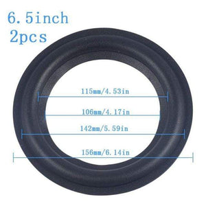 Planet Gates Diameter 6.5 inch 2 PCS 4/5/6.5/8/10/12" Elastic Rubber Ring Speaker Surround Repair Foam Woofer Edge
