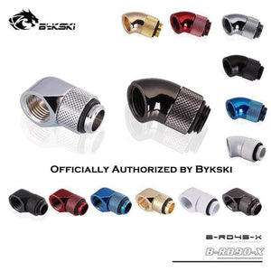 Planet Gates Diamond B-RD90-X/B-RD45-X 45/90 Degree Female-Male Rotate Fitting Rotatable Elbow For PC Water Cooling G1/4