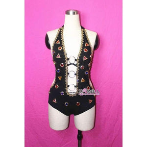 Planet Gates diamond bodysuit / S Fashion female singer ds costume dj hiphop jazz dance costumes women stage wear performance jumpsuits clothes set