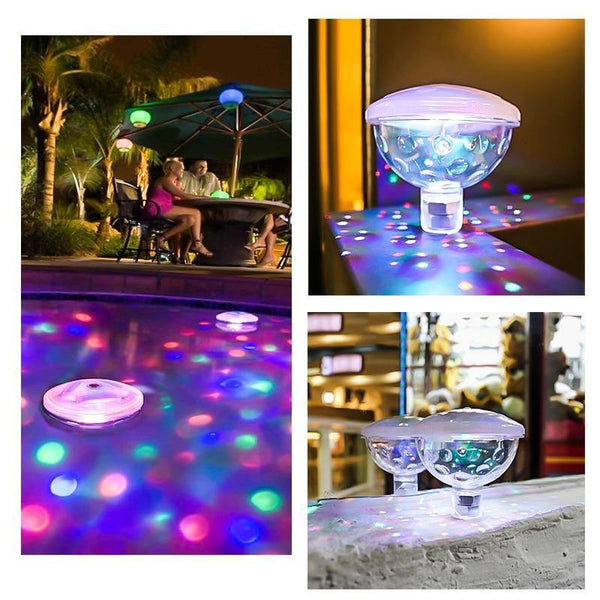 Diamond LED Underwater Light Lamp Flash Floating Lights For Party Swimming Pool Baby Bathroom Fountain Projection Light