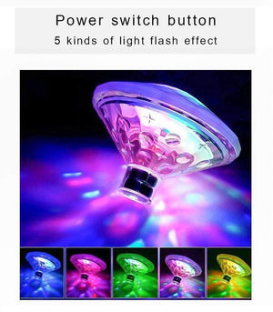 Diamond LED Underwater Light Lamp Flash Floating Lights For Party Swimming Pool Baby Bathroom Fountain Projection Light