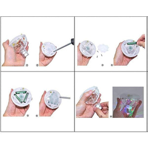 Diamond LED Underwater Light Lamp Flash Floating Lights For Party Swimming Pool Baby Bathroom Fountain Projection Light