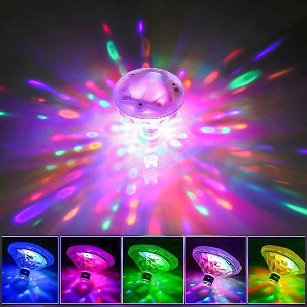 Diamond LED Underwater Light Lamp Flash Floating Lights For Party Swimming Pool Baby Bathroom Fountain Projection Light