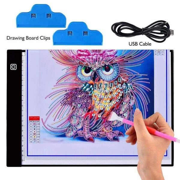 Planet Gates Diamond Painting A4 LED Light Pad Board Comic Drawing Copy A4 Tablet Pad Rhinestone Lightbox Craft Supply Sewing Accessory Craft