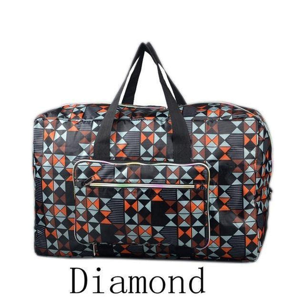 Planet Gates Diamond Travel Folding Bag Women Storage Totes Waterproof Casual Suitcase Duffel Bags Fold  Bag Luggage For Airbag shopping