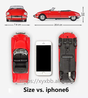 Planet Gates Diecast 1:24 Car CITROEN DS 19 Cabriolet Simulator Classic Model Vintage Car Alloy Metal Toy Car For Kid Gift Collection