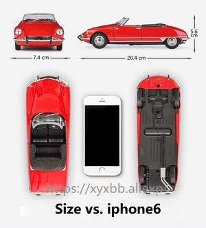 Planet Gates Diecast 1:24 Car CITROEN DS 19 Cabriolet Simulator Classic Model Vintage Car Alloy Metal Toy Car For Kid Gift Collection