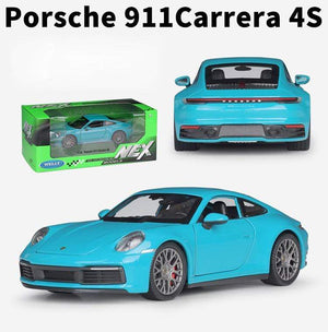 Planet Gates Diecast 1:24 Car Porsche 911 Carrera 4S Simulator Toy Sports Car Model Car Alloy Metal Toy Car For Childen Gift Collection